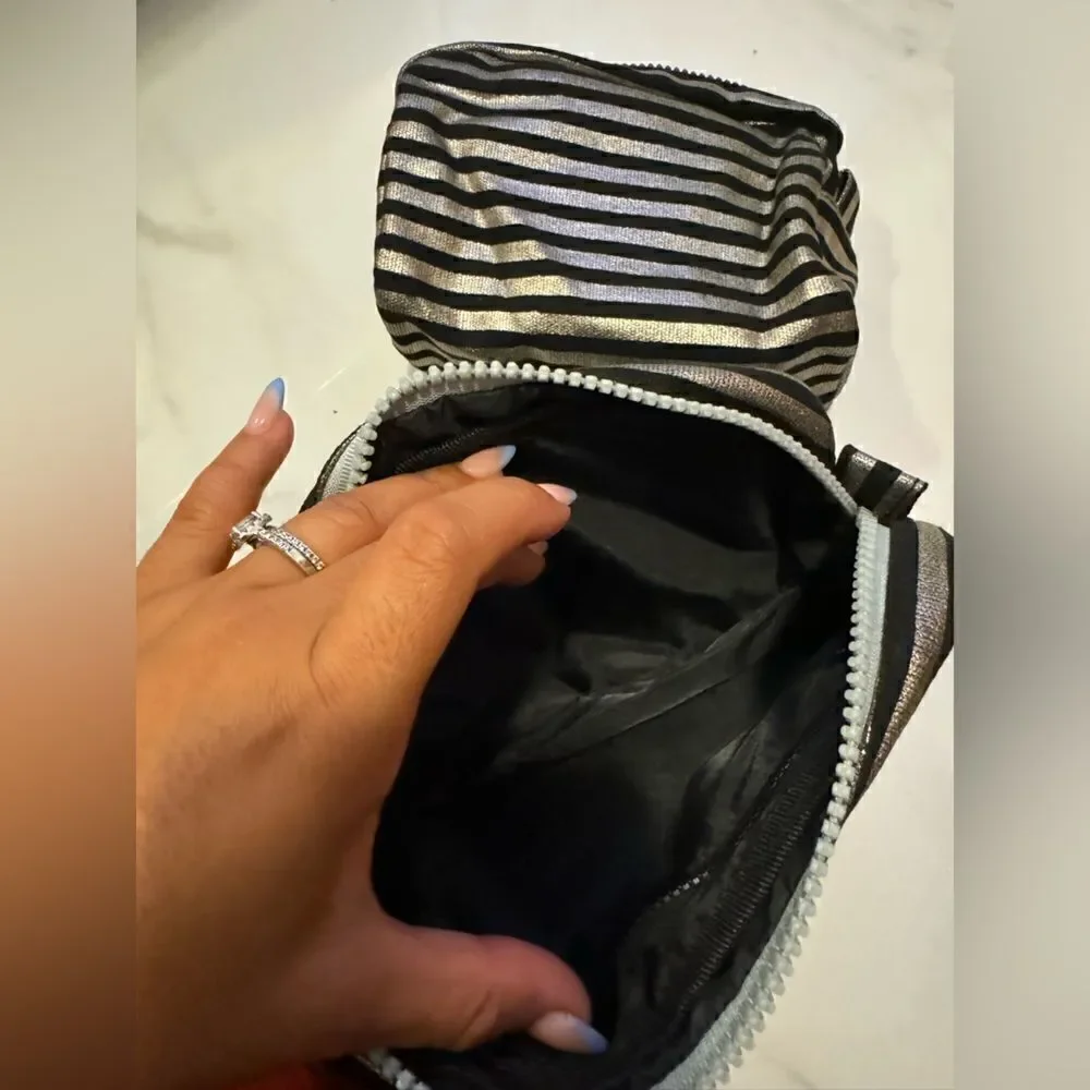 2 matching set striped cosmetic bag #18